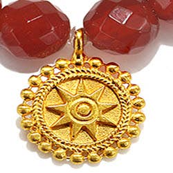 satya red carnelian mandala bracelet