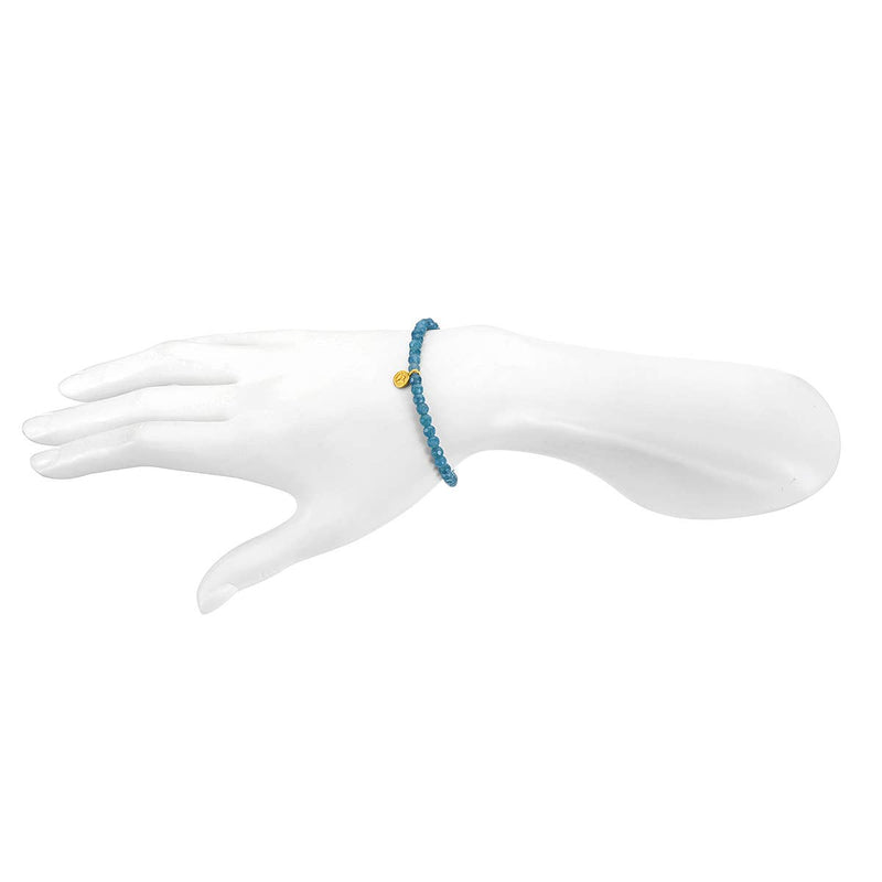 satya angelite lotus bracelet