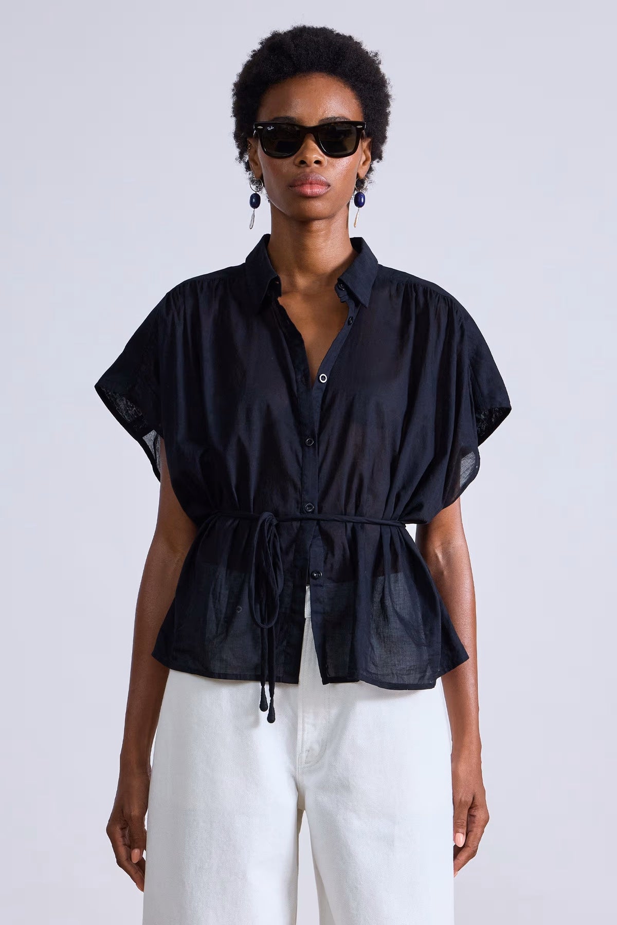 apiece apart agni floaty top black