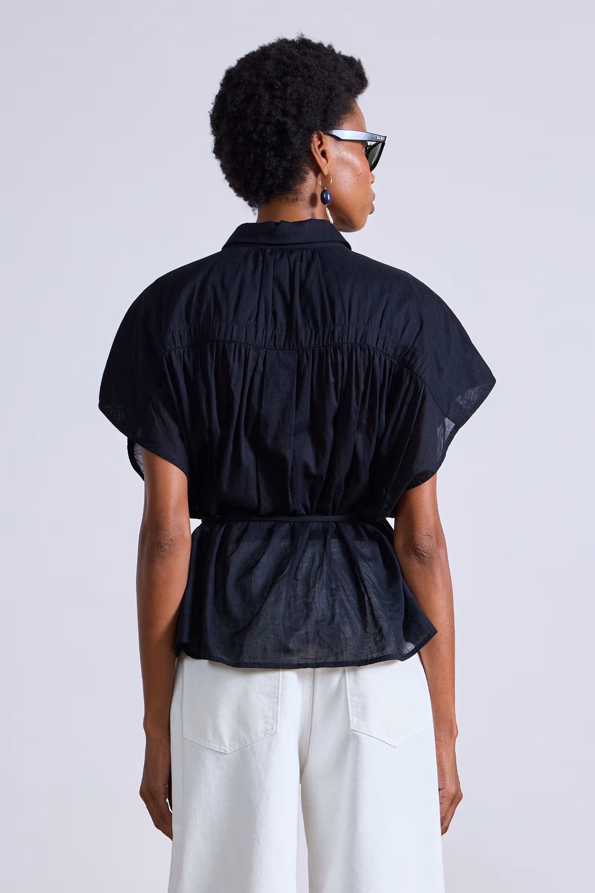 apiece apart agni floaty top black