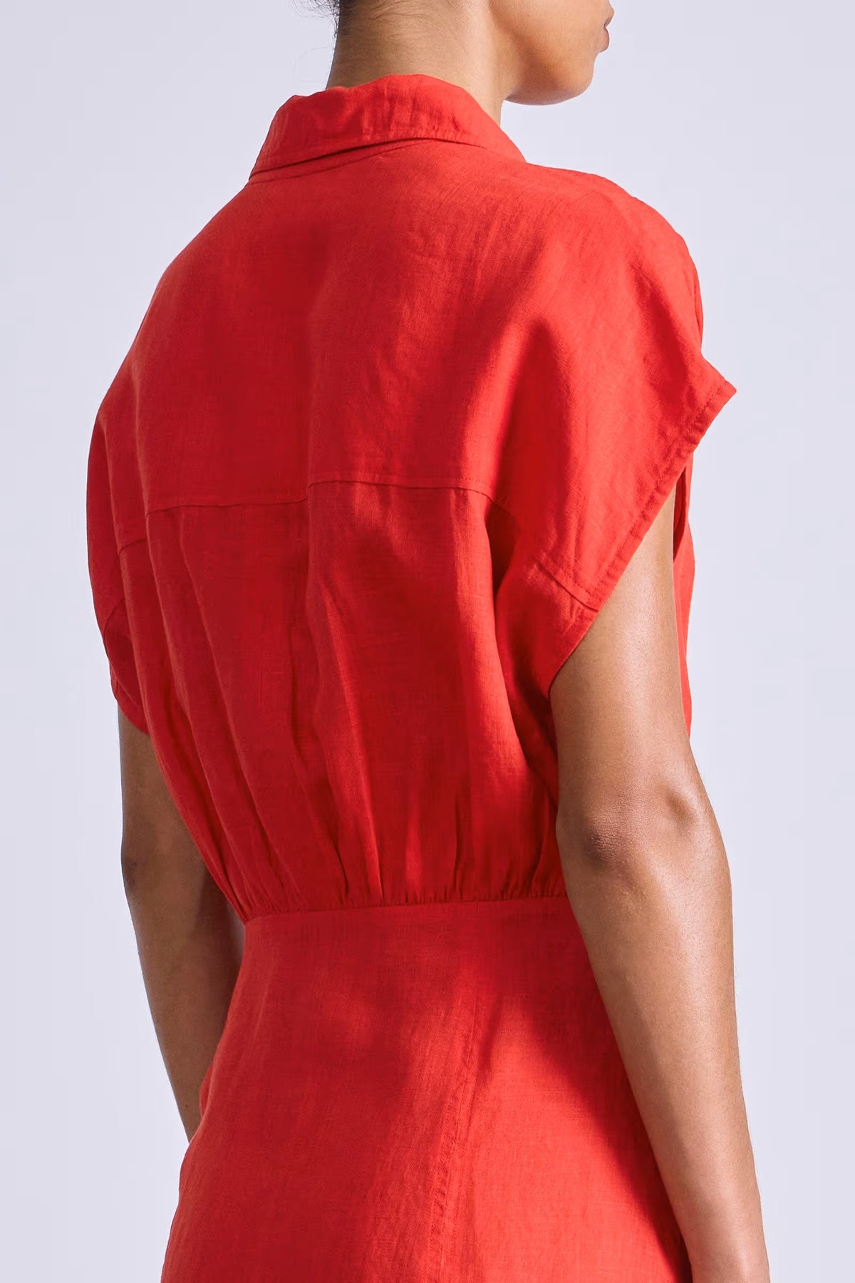 apiece apart san vito sarong poppy red