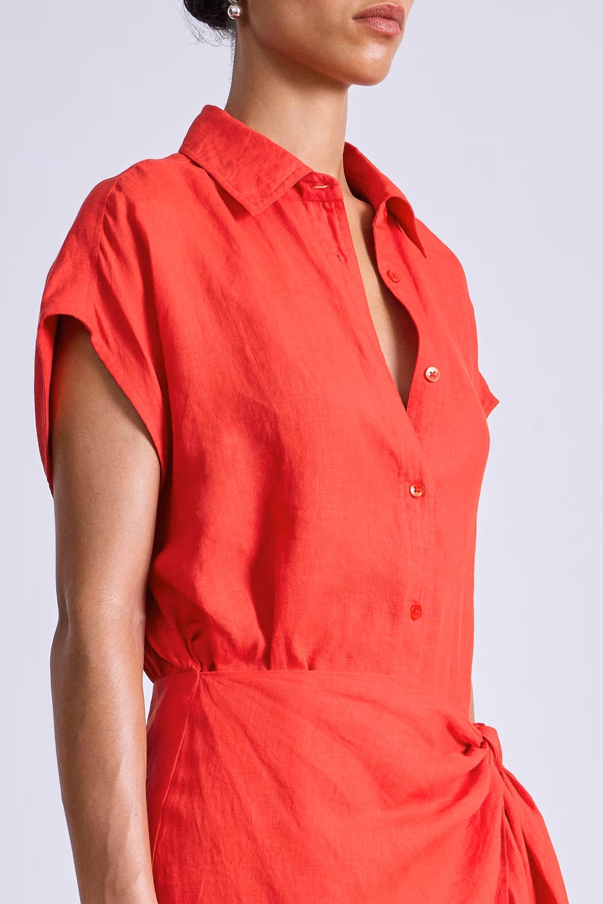 apiece apart san vito sarong poppy red