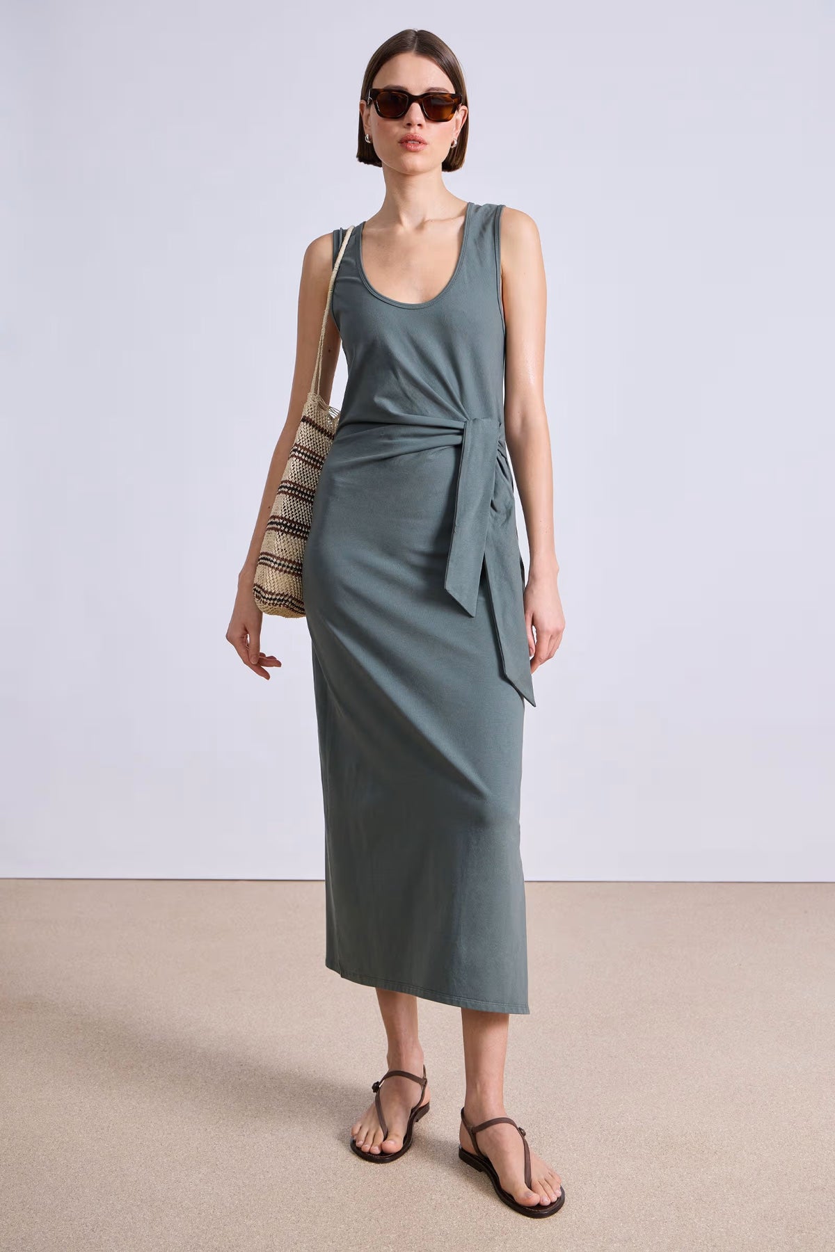 apiece apart uri twist dress thyme