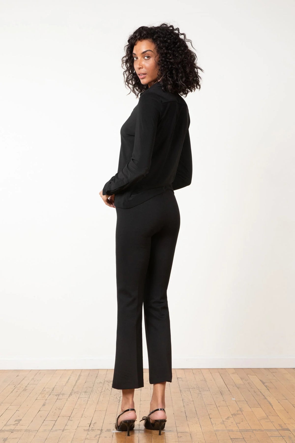 avenue montaigne leo black 4-way stretch