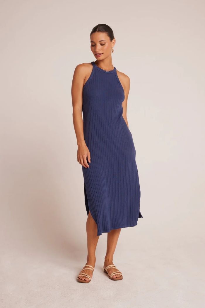 bella dahl halter midi dress