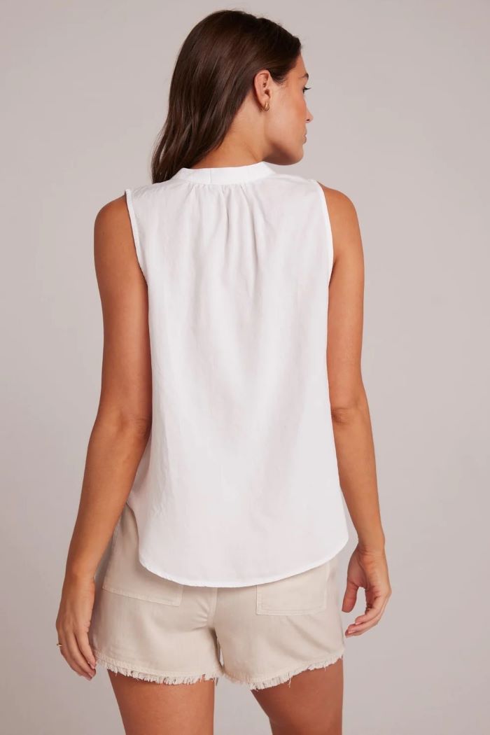 bella dahl sleeveless pullover white 