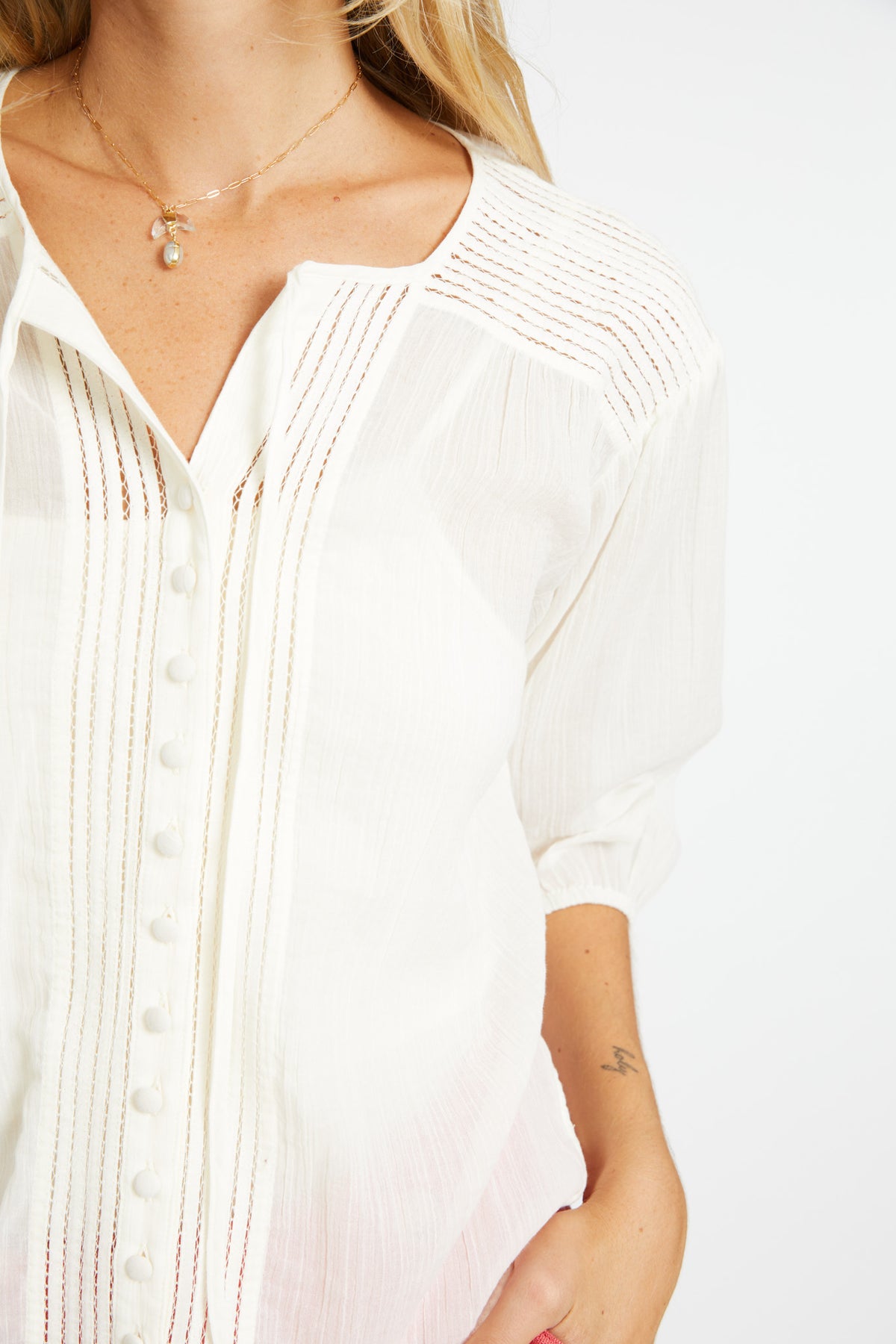 caballero esme top ivory