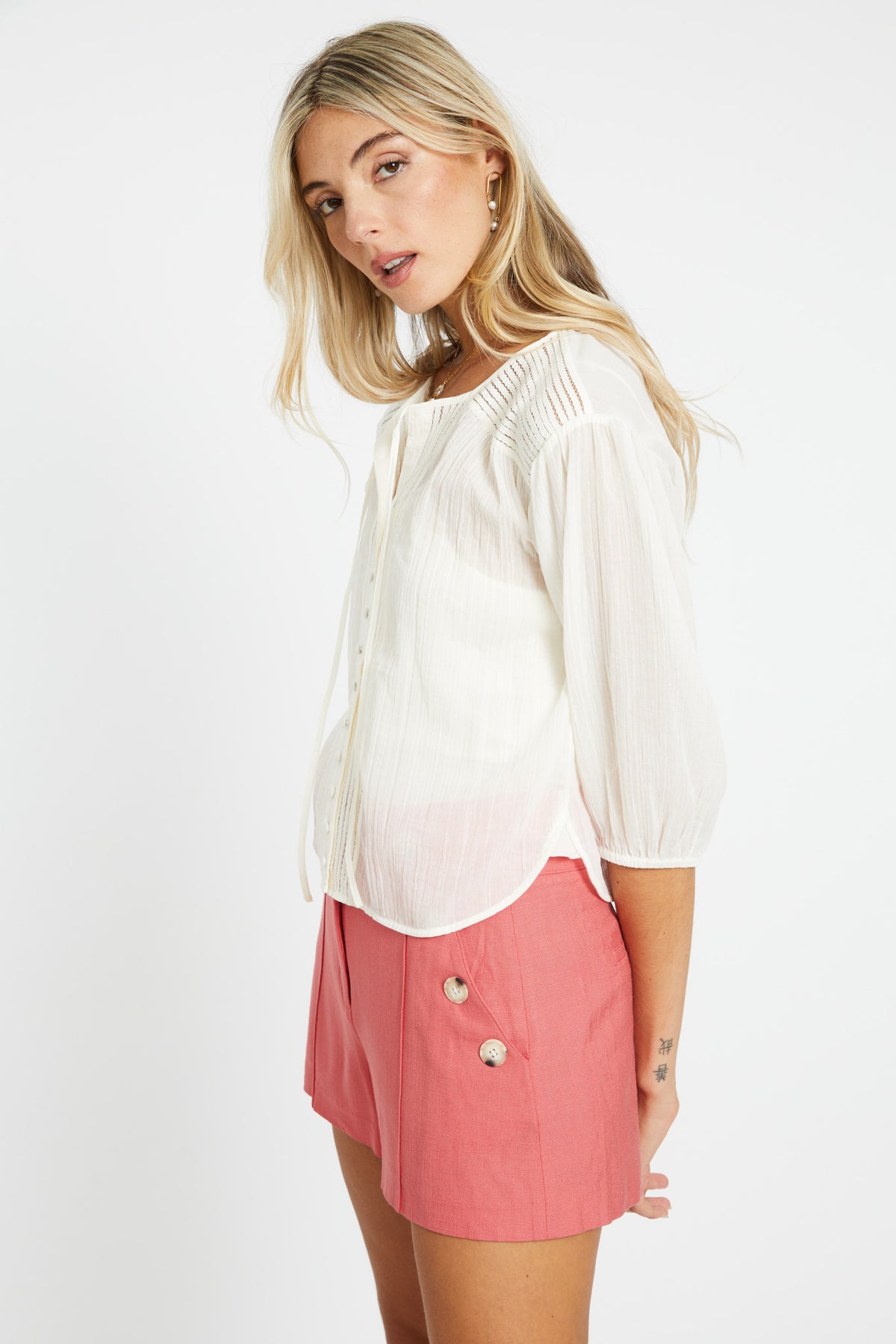 caballero esme top ivory