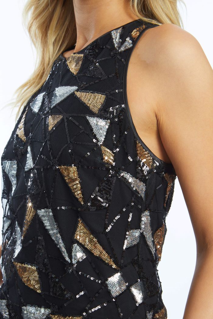 caballero felice top precious metal geo