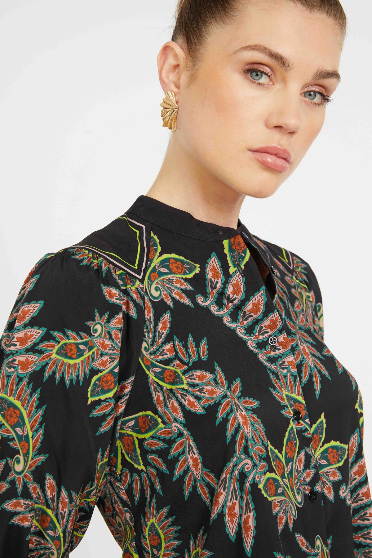 caballero juliette top paisley forest