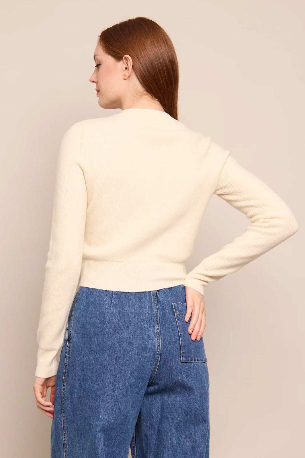 cara cara ellery cardigan white