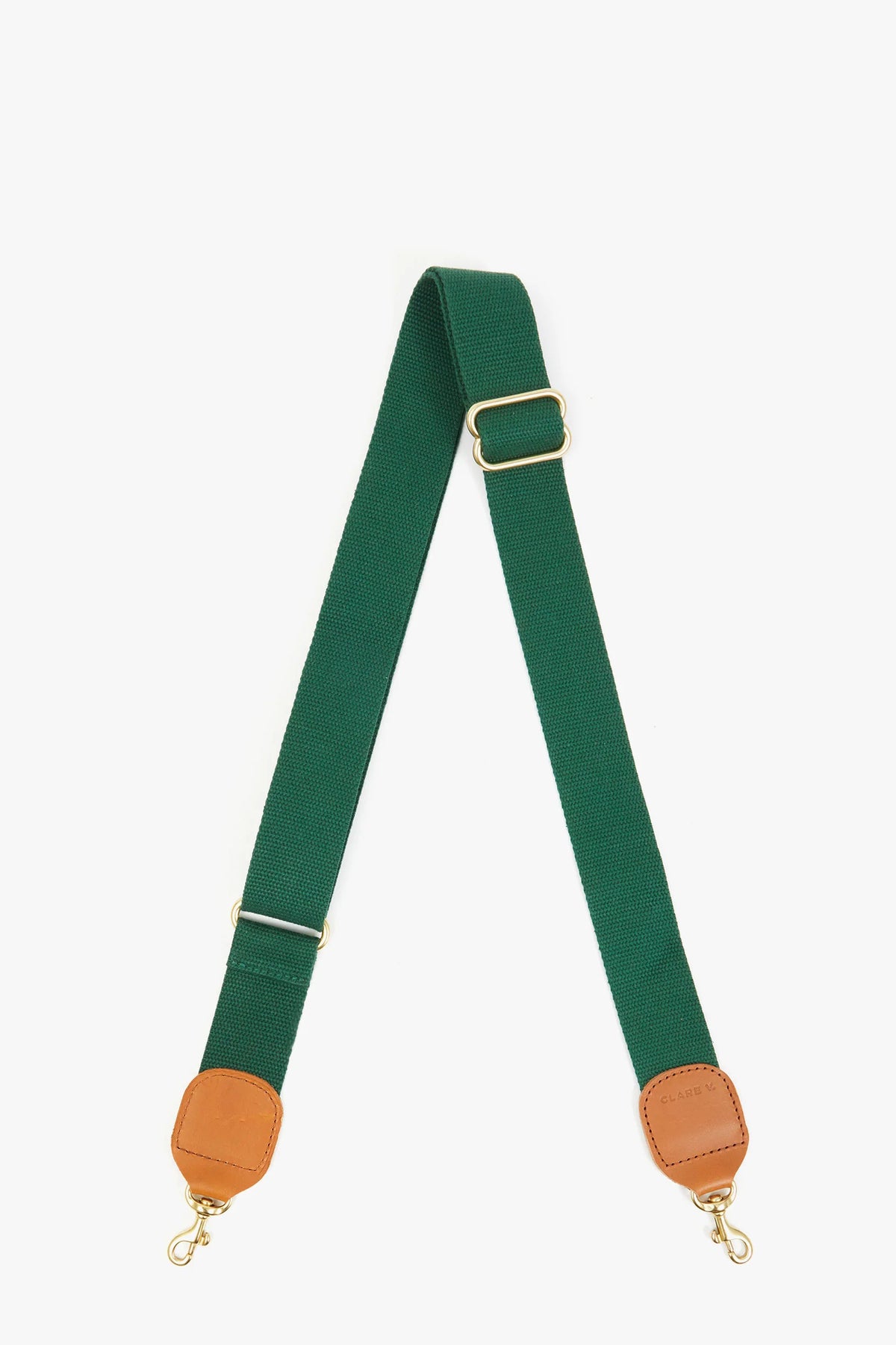 clare v. adjustable crossbody strap evergreen