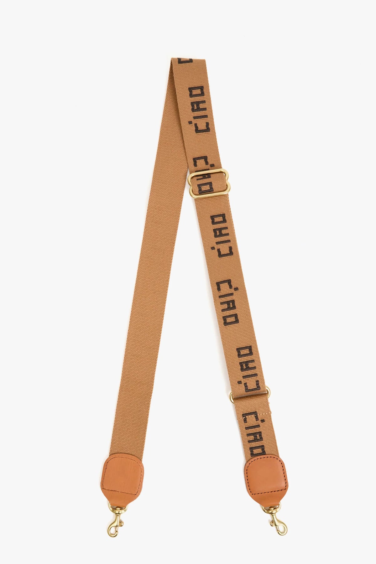 clare v. adjustable crossbody strap tan chocolate ciao