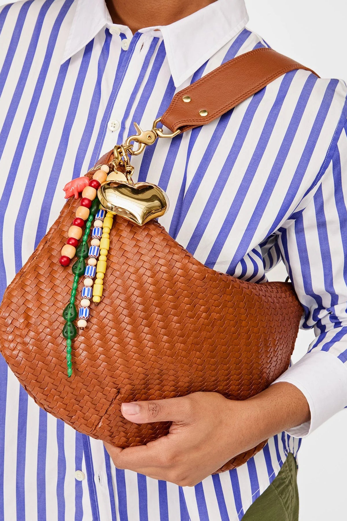 clare v. grande mylar heart fob gold