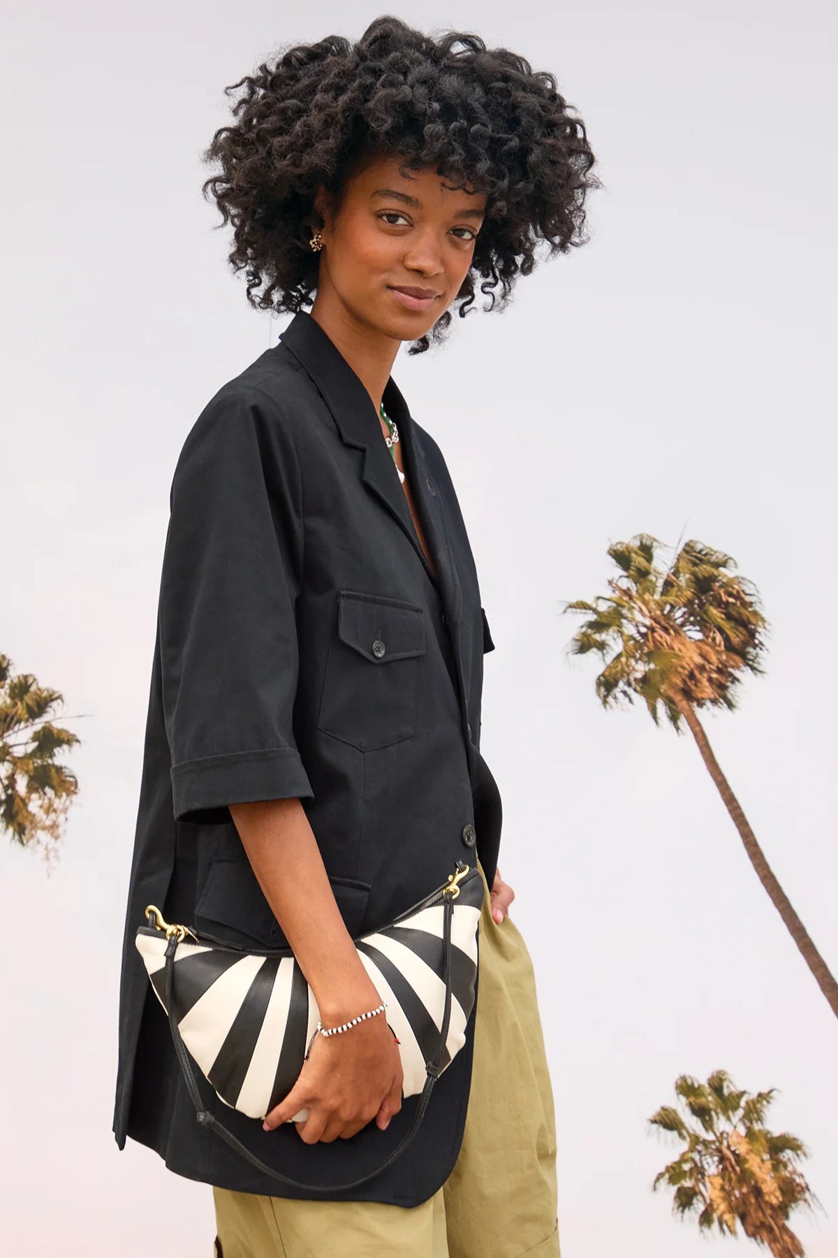 clare v. lune black and cream sunburst