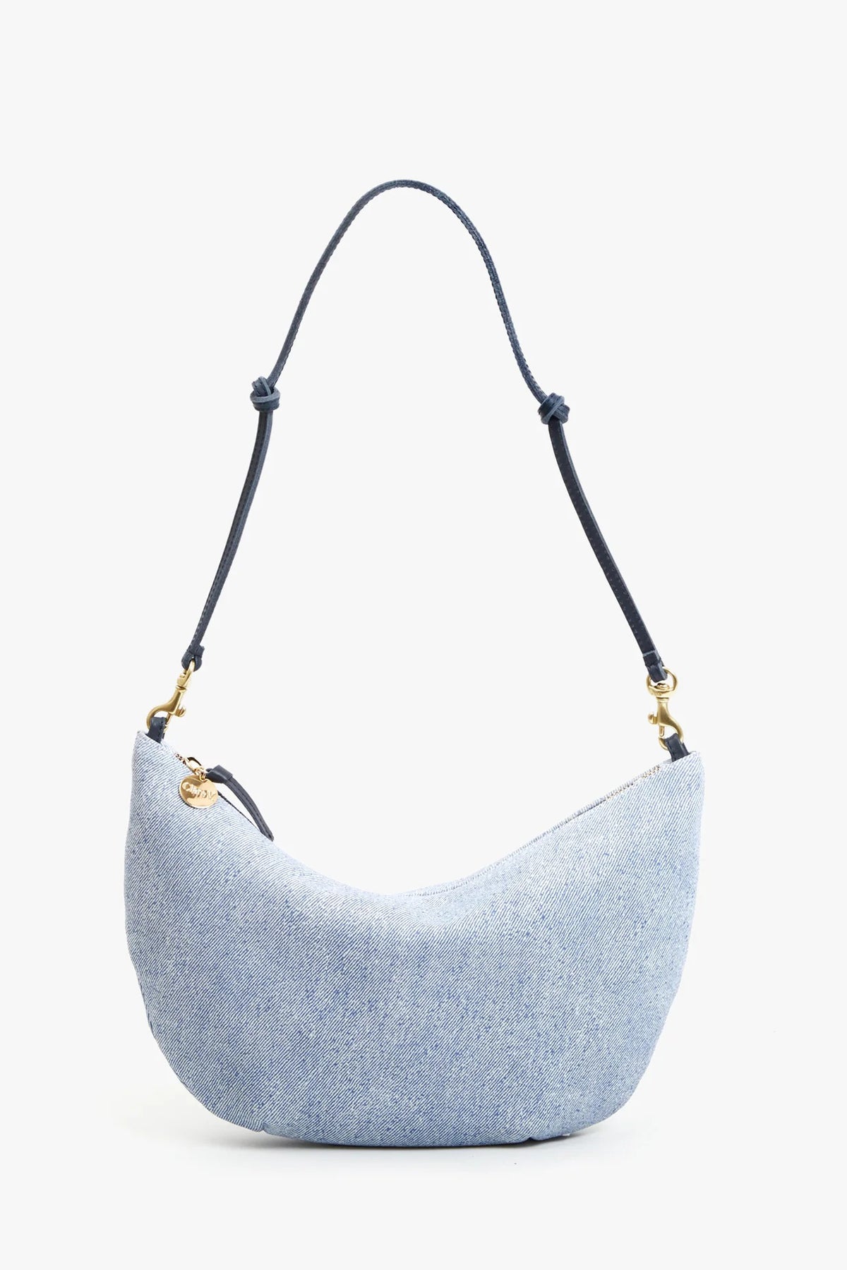 clare v. lune light blue denim suede