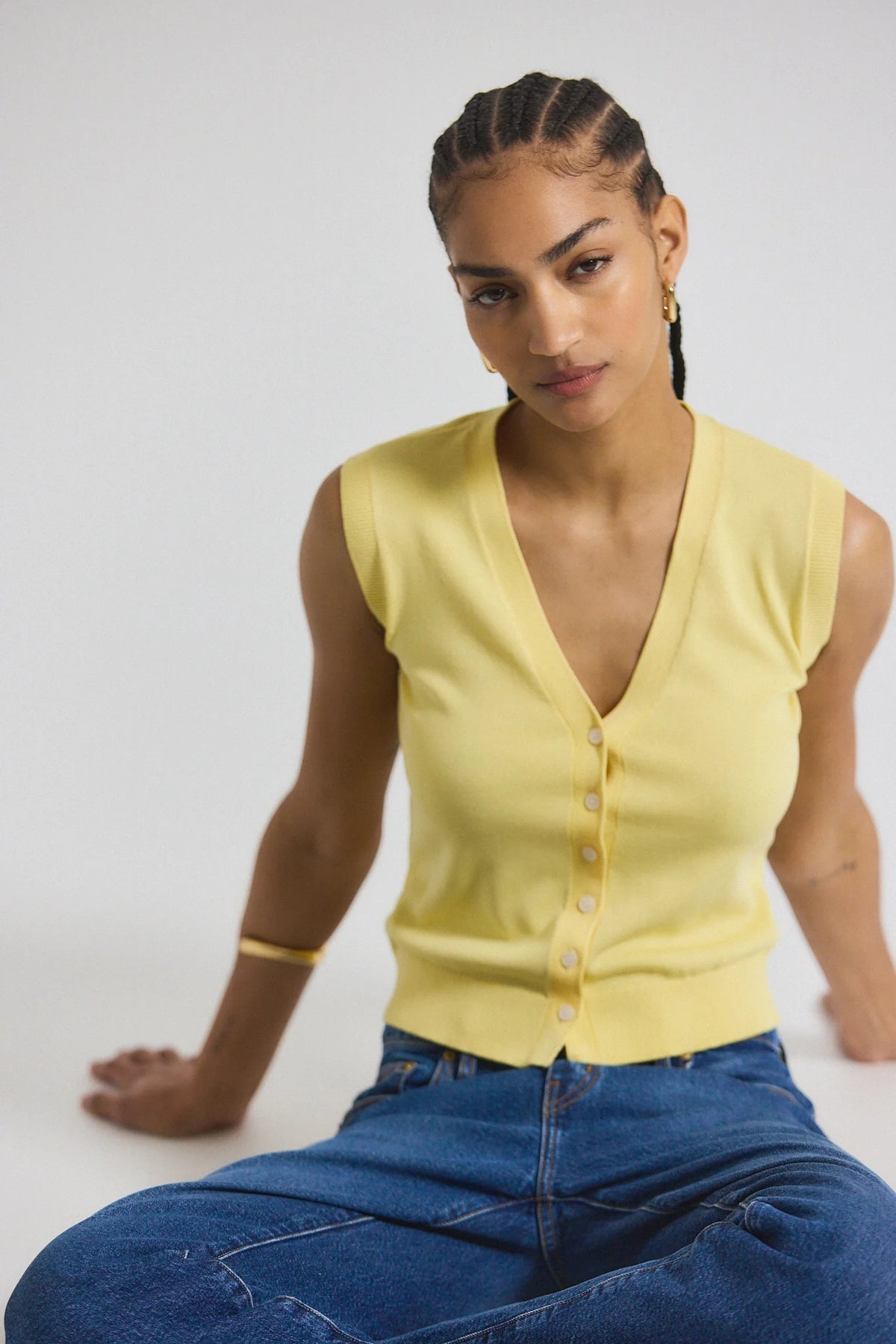 derek lam 10 crosby brit cardigan buttercup