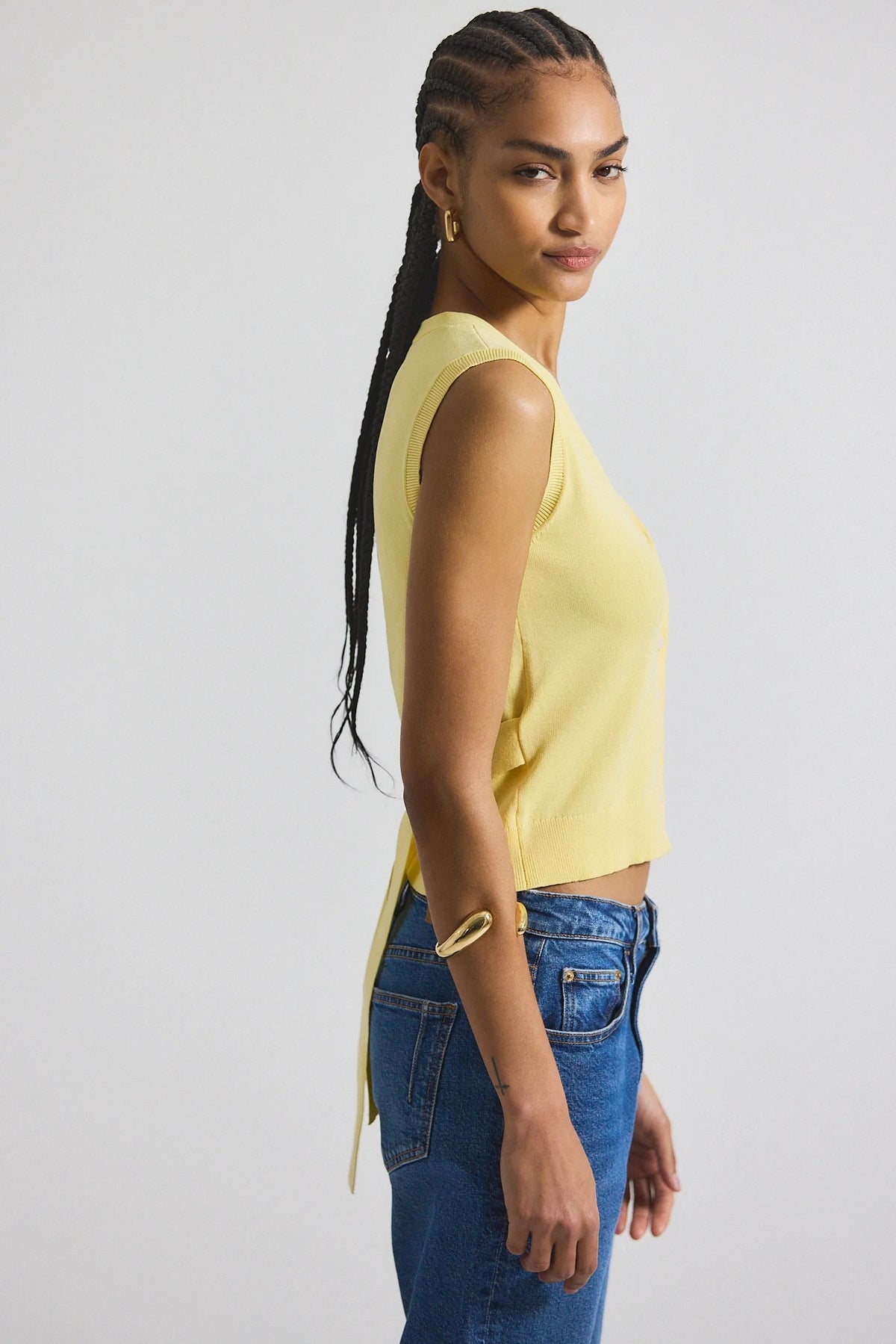 derek lam 10 crosby brit cardigan buttercup