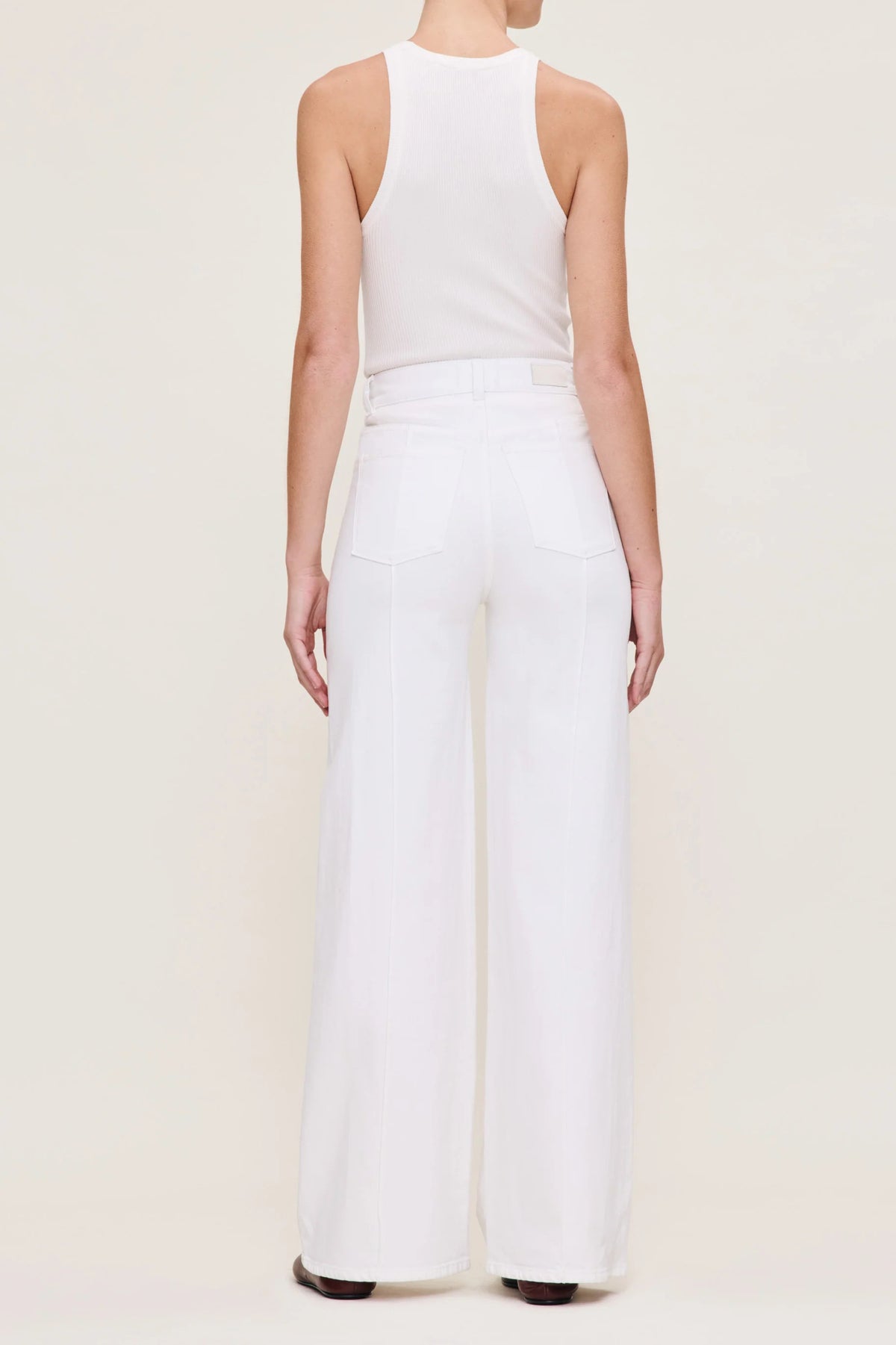 dl1961 hepburn wide leg white pintuck