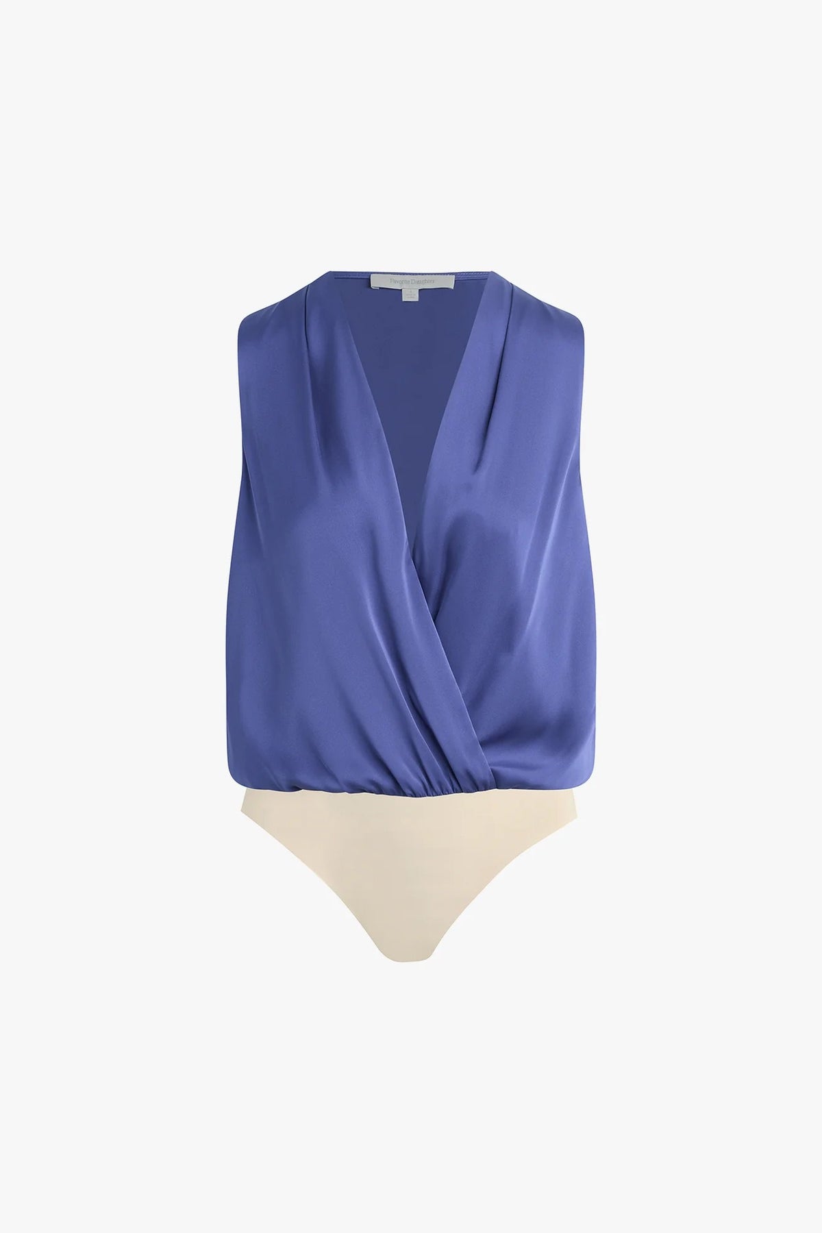 favorite daughter the sleeveless date blouse venetian blue