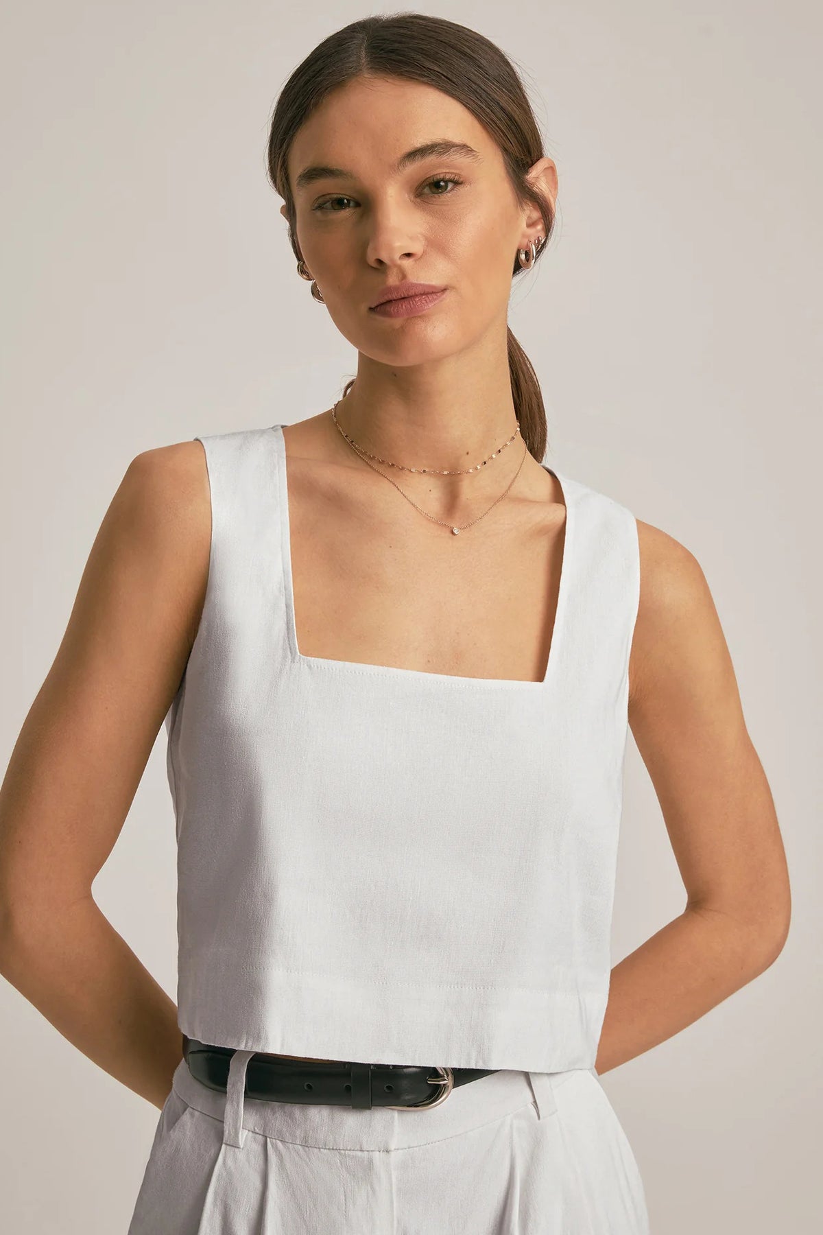 favorite daughter the abby top white