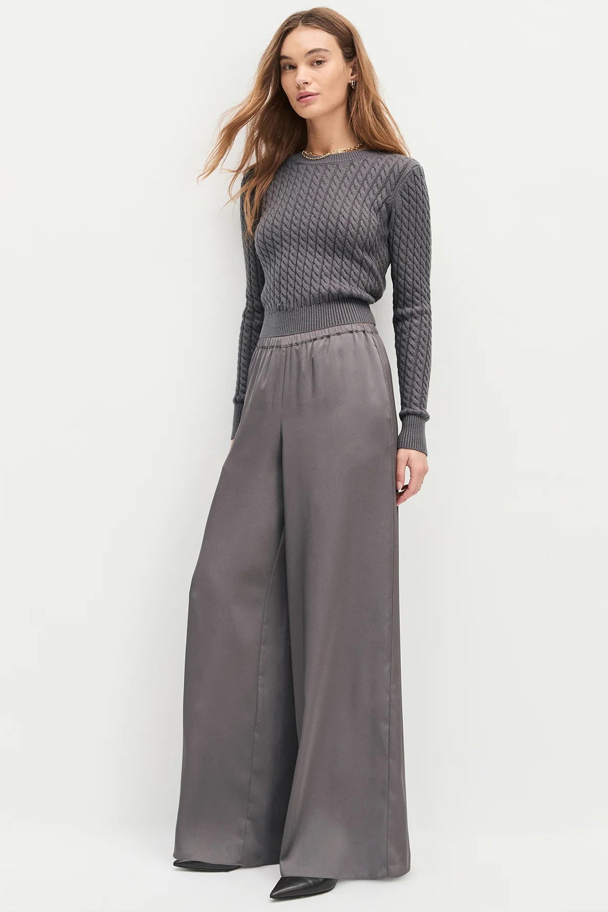 favorite daughter the effortless wide leg grey shadow