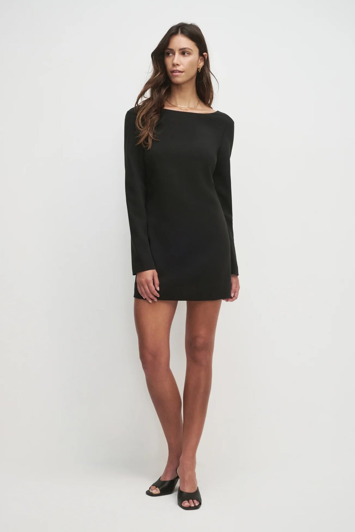 favorite daughter the long sleeve meet cute dress black