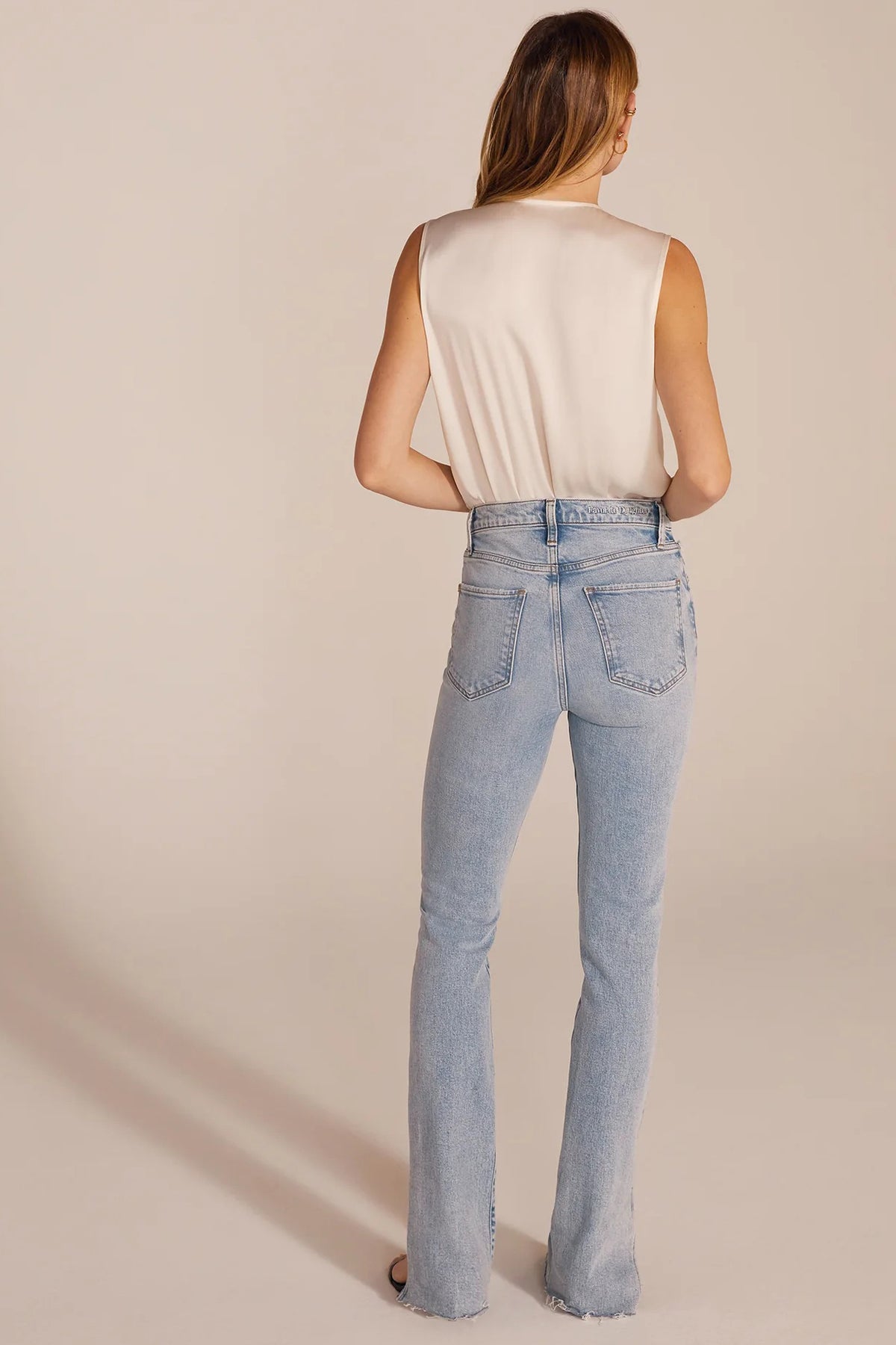 favorite daughter the sleeveless date blouse ivory