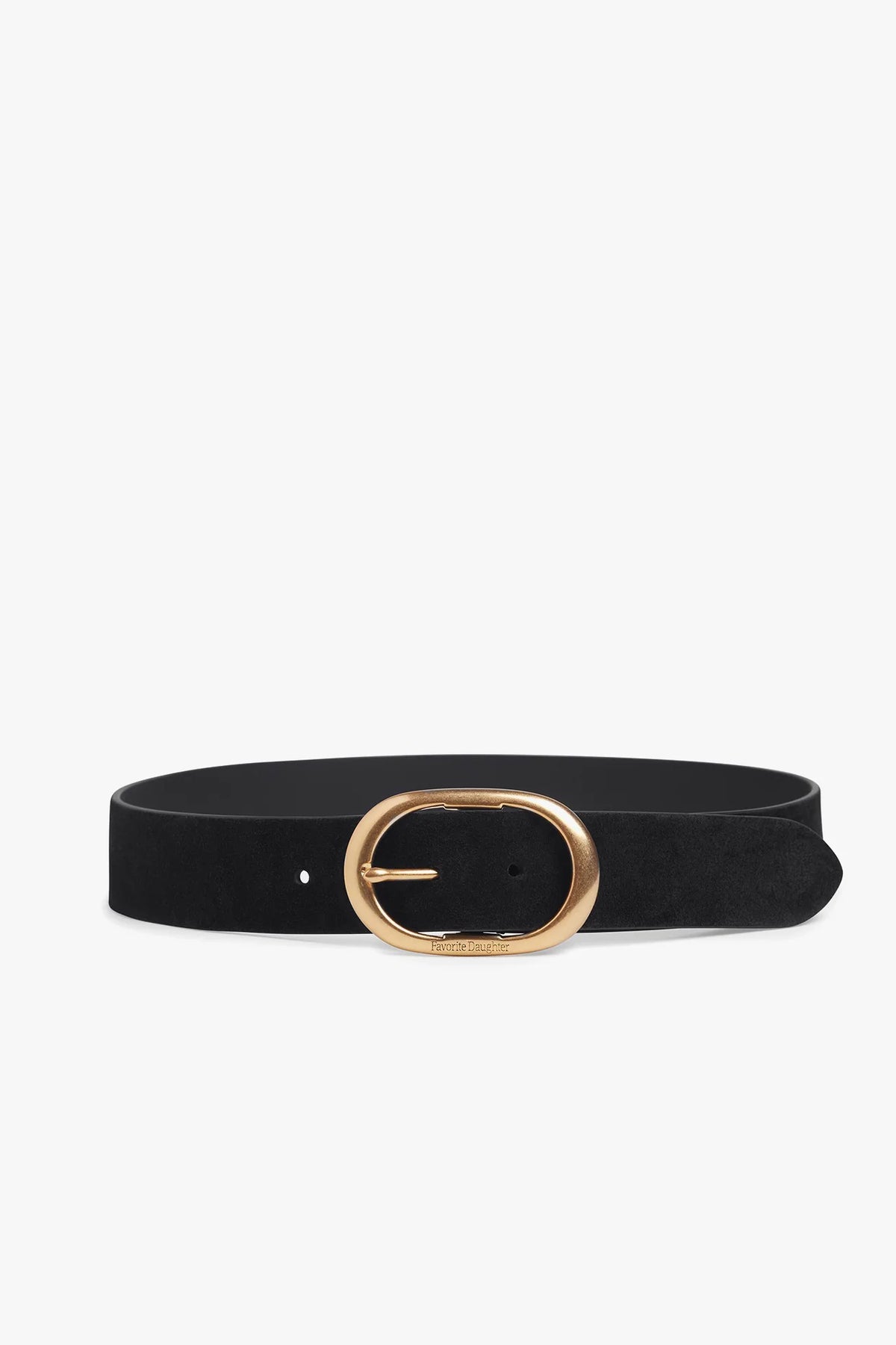 favorite daughter the suede jean belt black antique brass