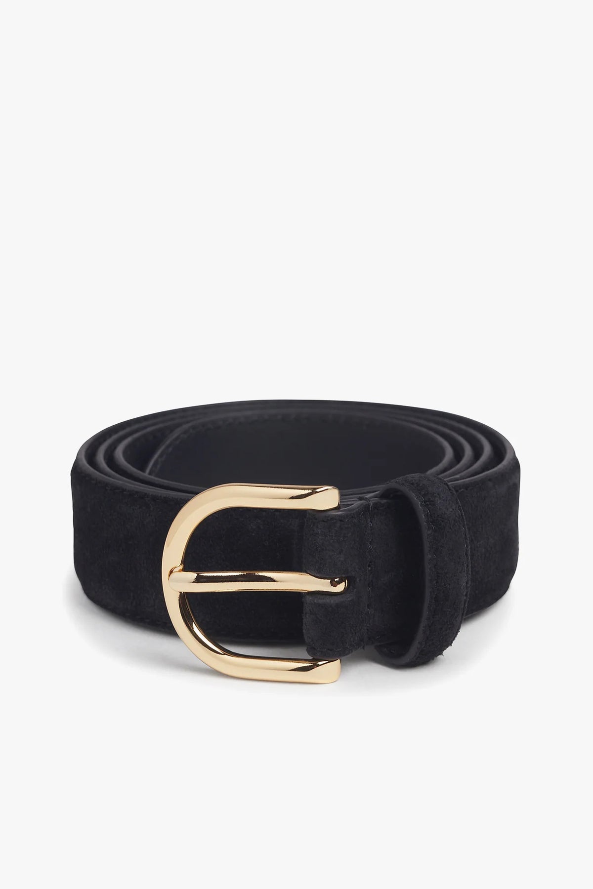 favorite daughter the suede juni belt black gold