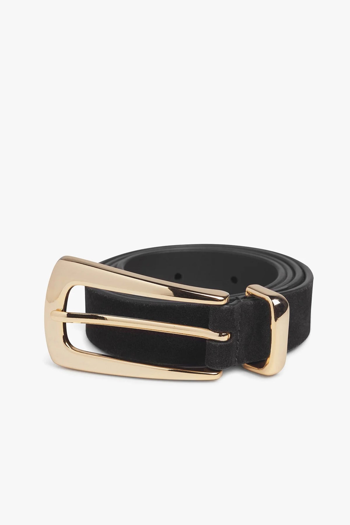 favorite daughter the suede statement belt black gold