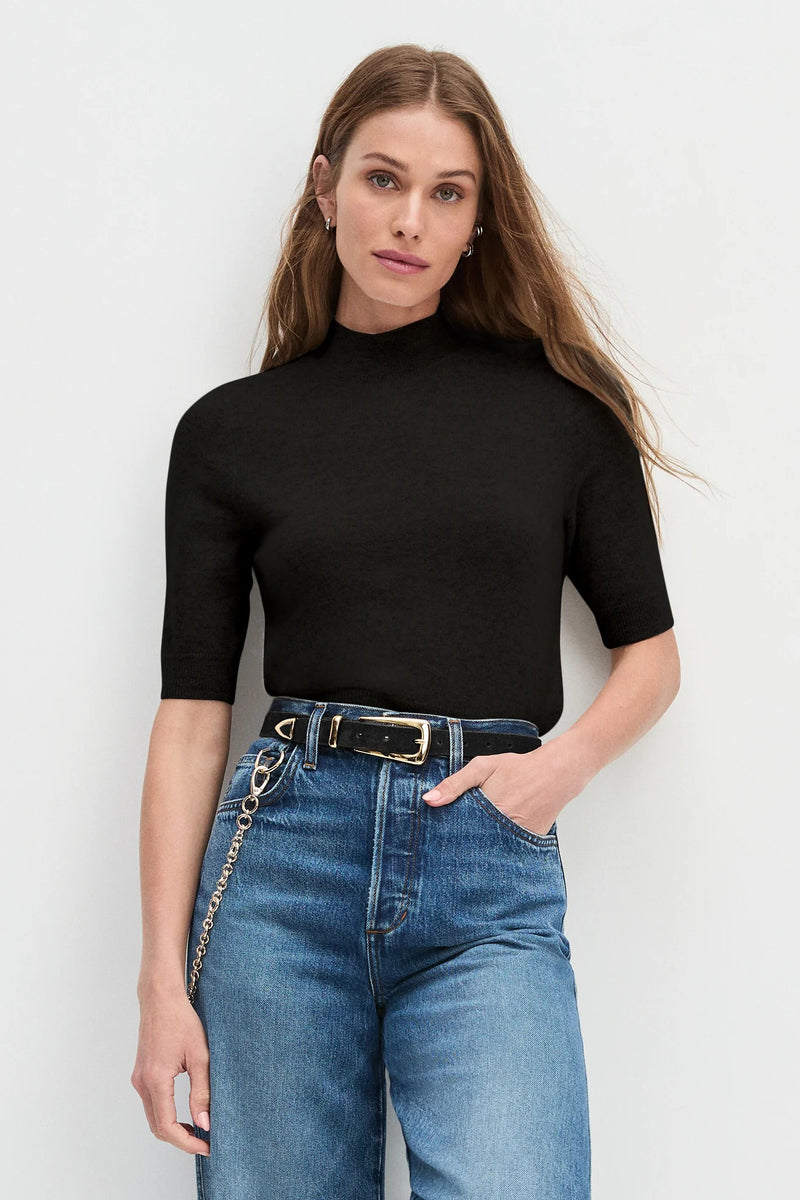 favorite daughter the suede statement belt black gold