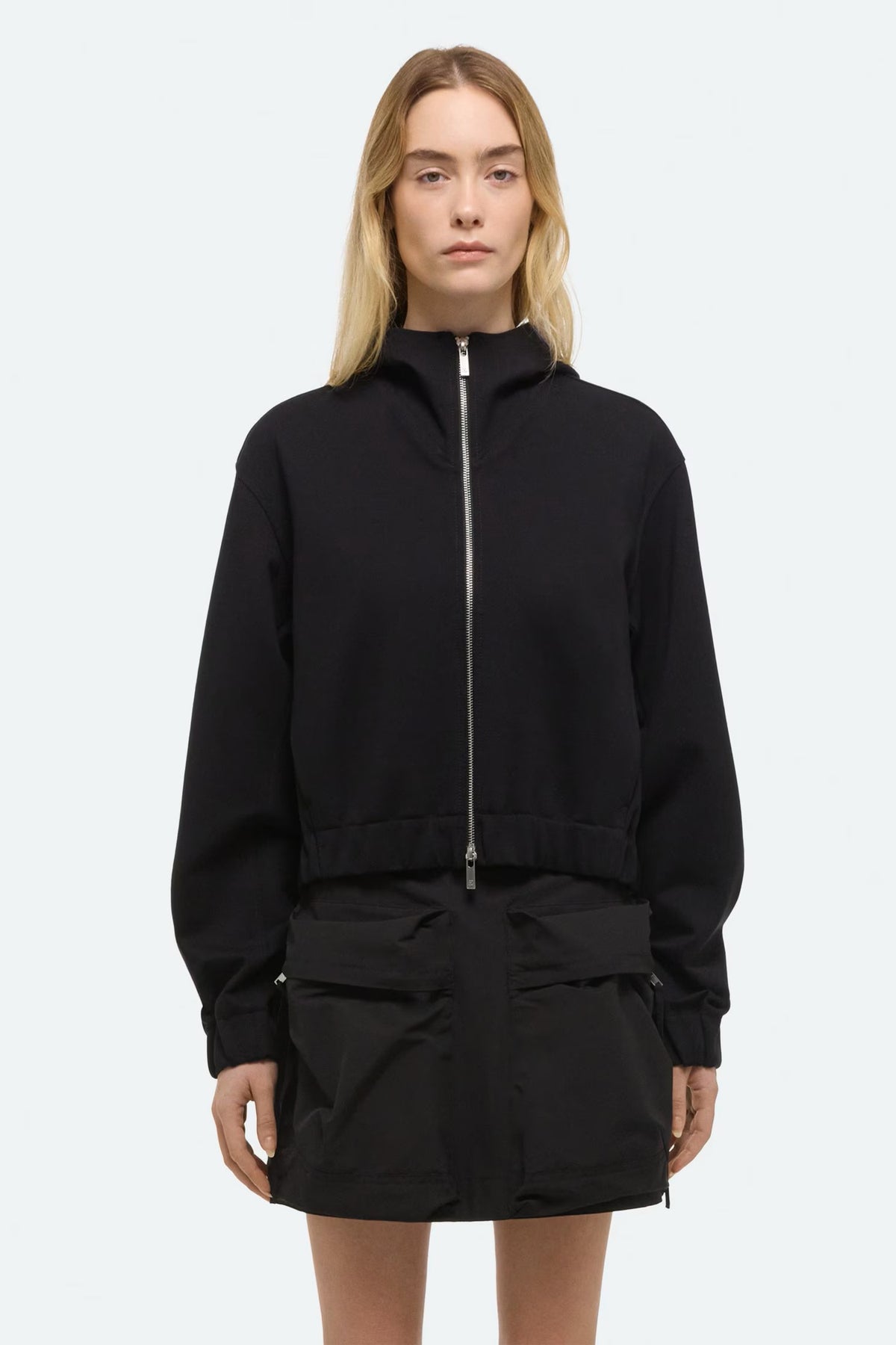 helmut lang hooded jacket black