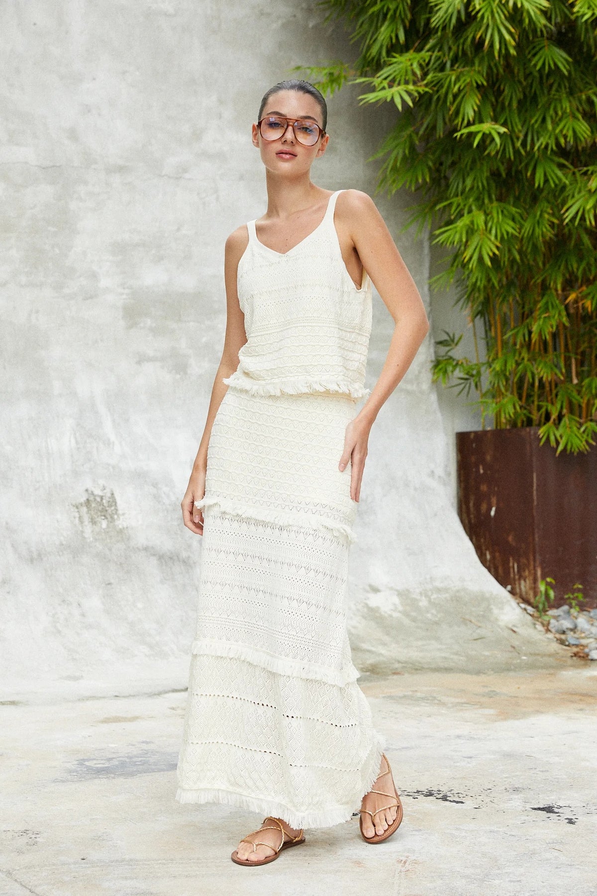 js71 mira skirt ecru