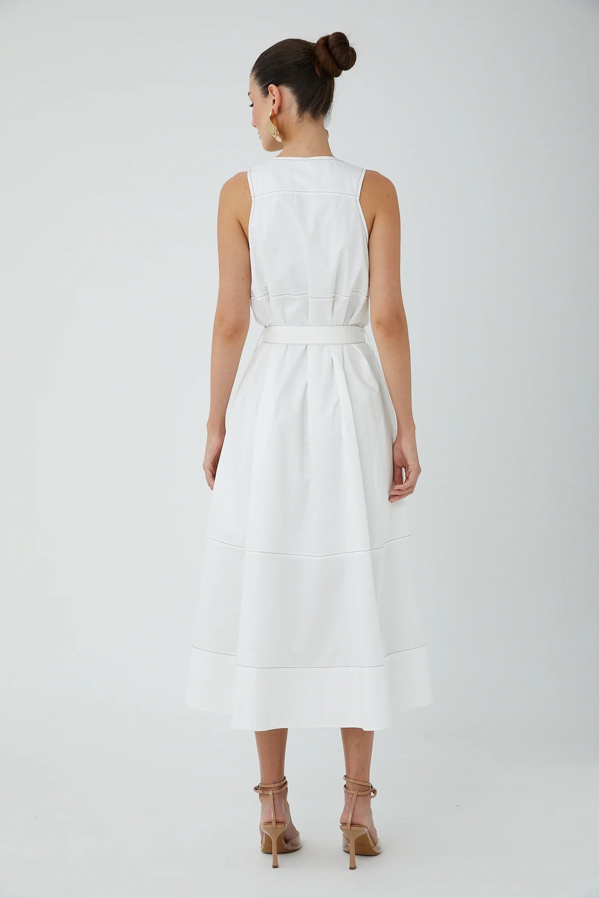 js71 saunders dress white