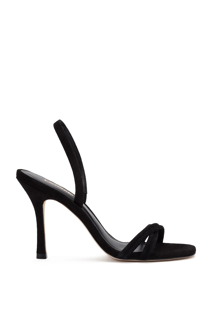 larroude annie sandal black suede