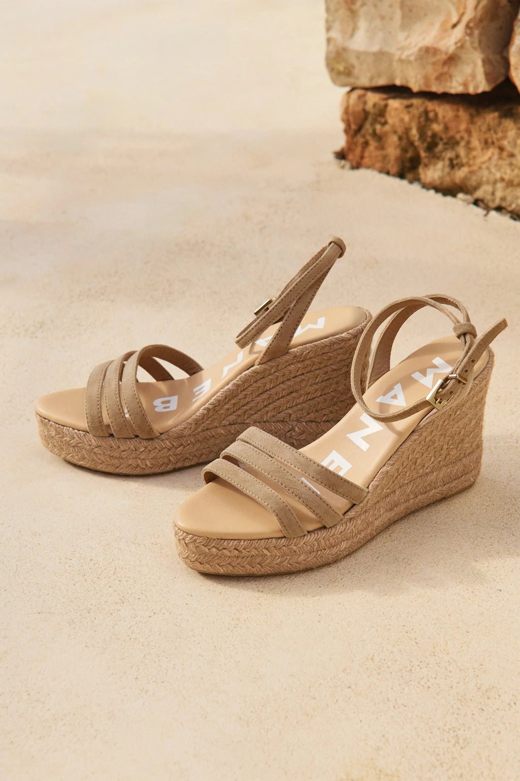 manebi three bands wedge espadrilles jody