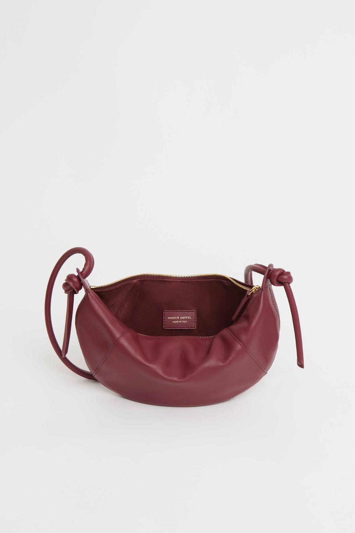 mansur gavriel mini fortuna crossbody oxblood