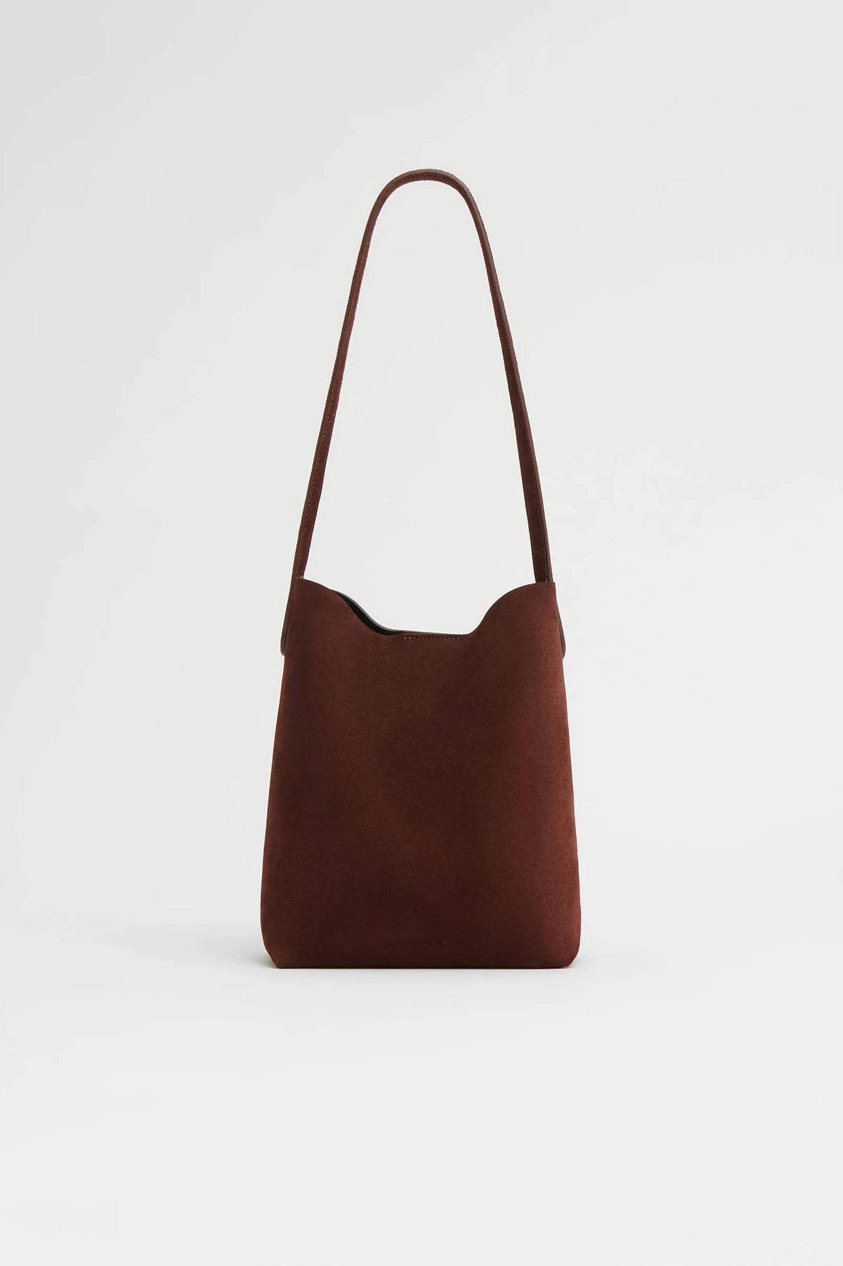 mansur gavriel small everyday cabas chocolate suede