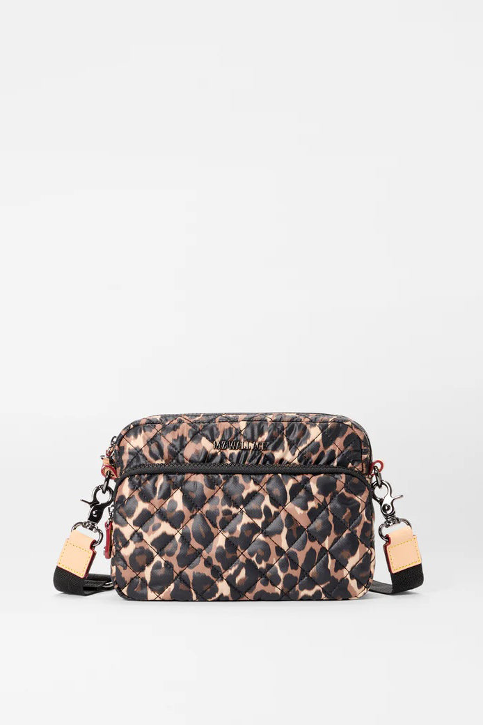mz wallace leopard small metro camera bag