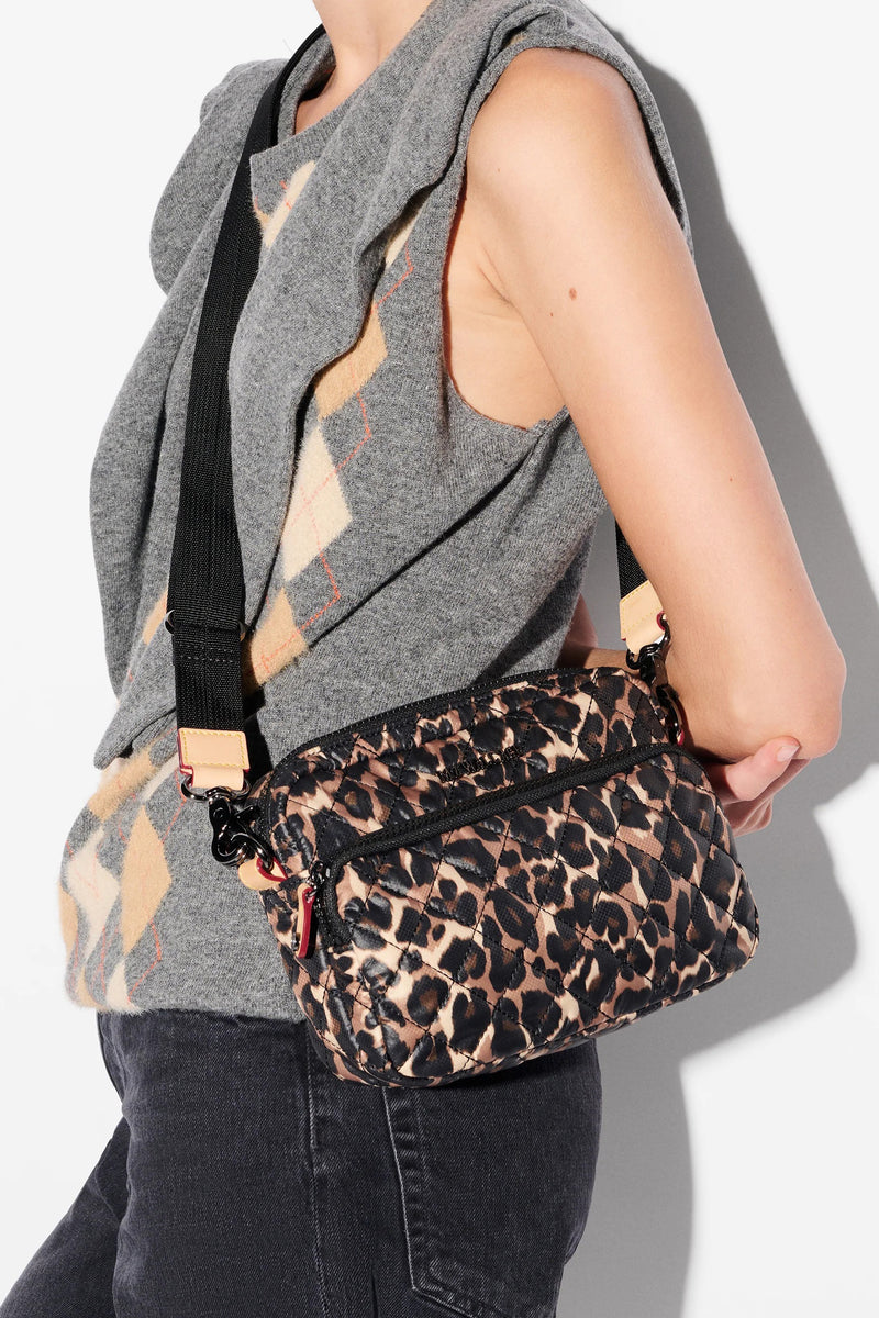 mz wallace leopard small metro camera bag