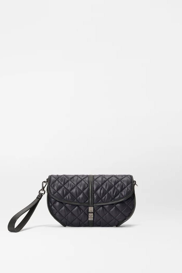 mz wallace black small astor convertible clutch
