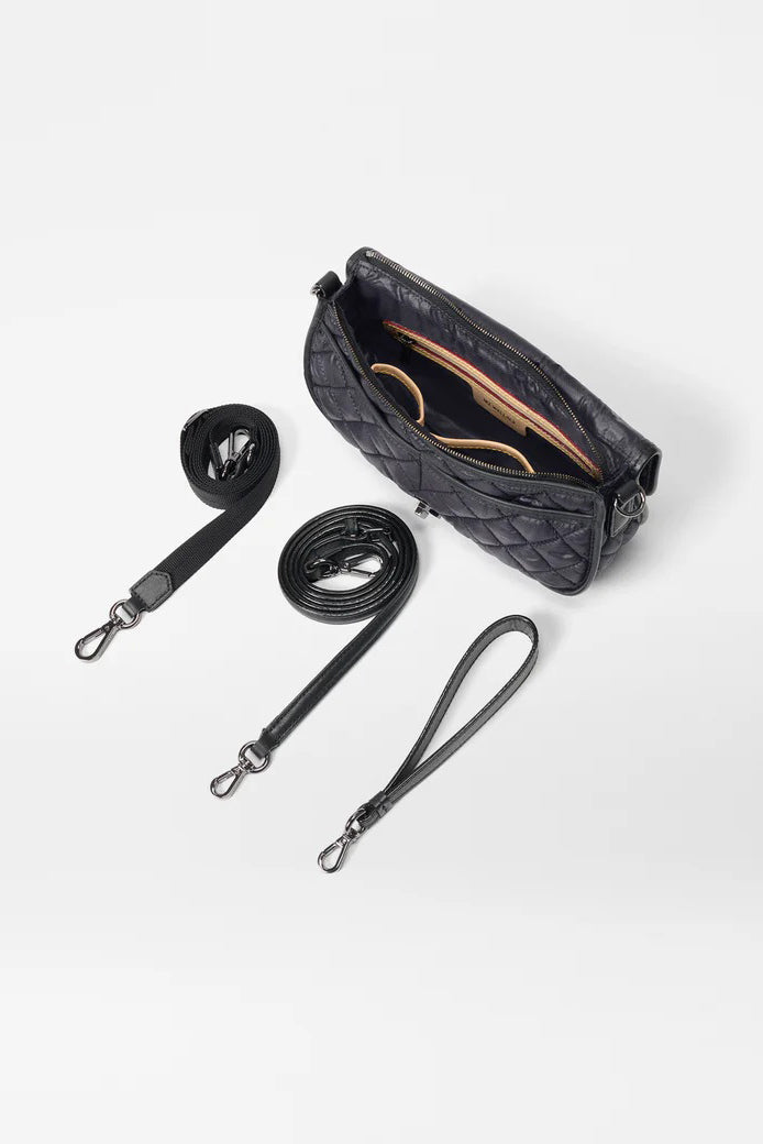 mz wallace black small astor convertible clutch