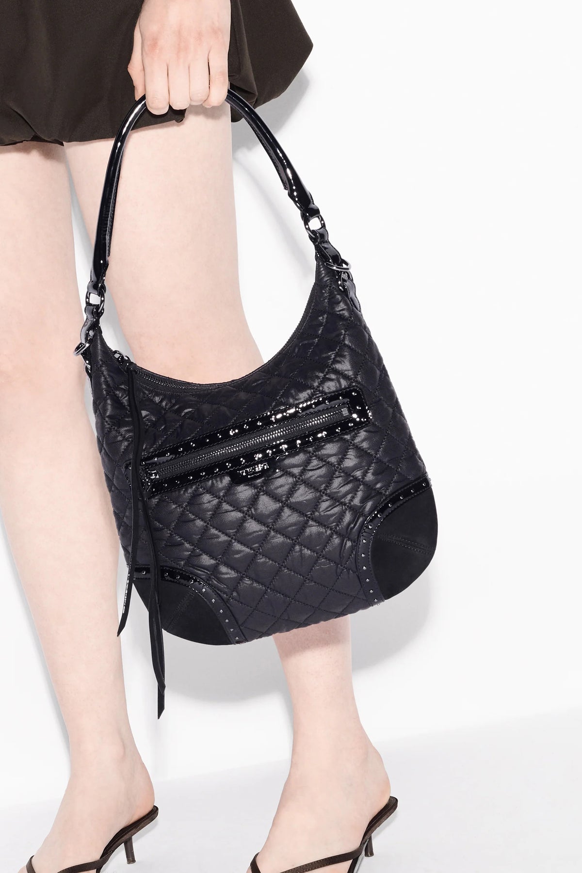 mz wallace black stud crosby sienna