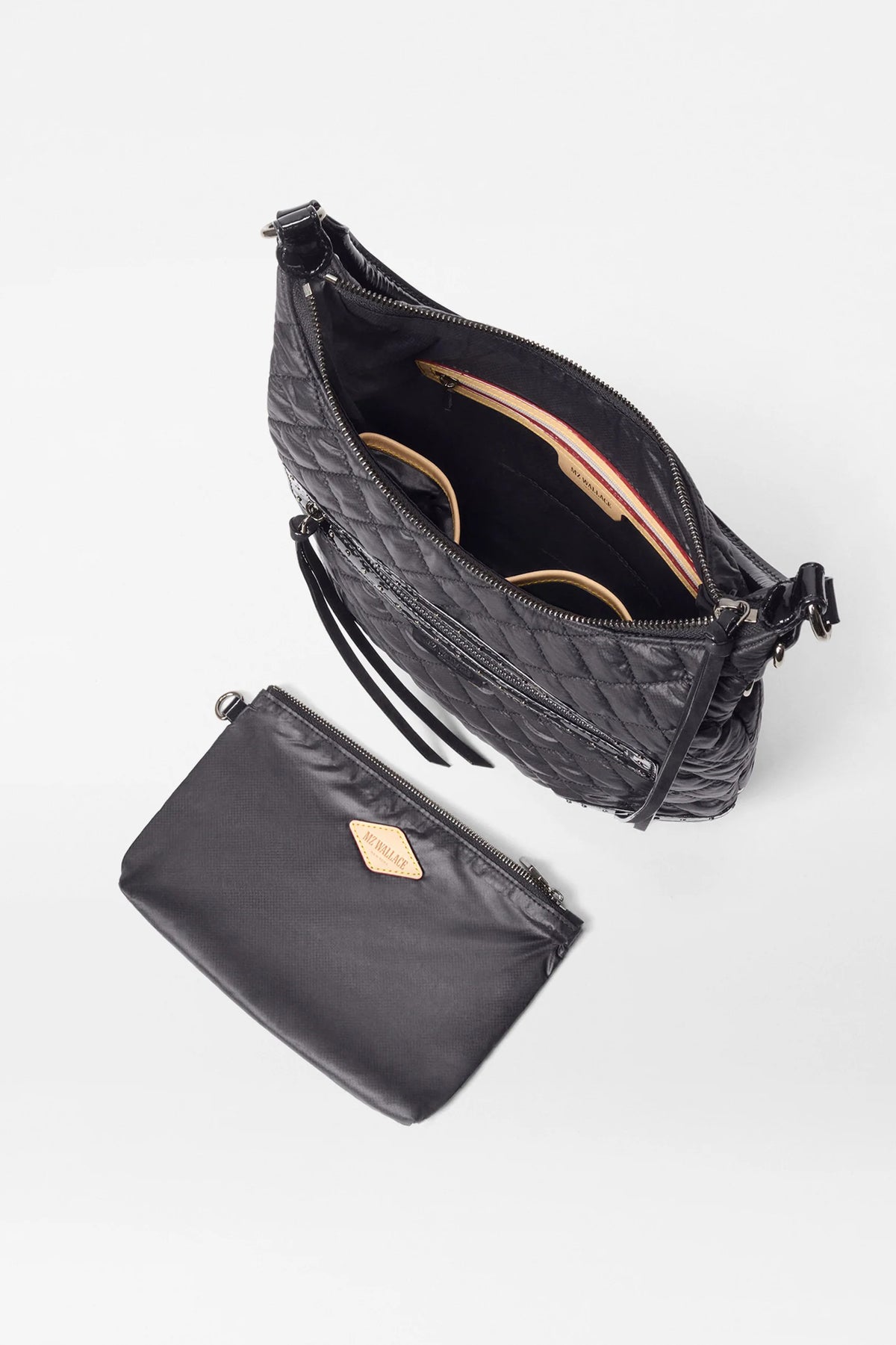 mz wallace black stud crosby sienna