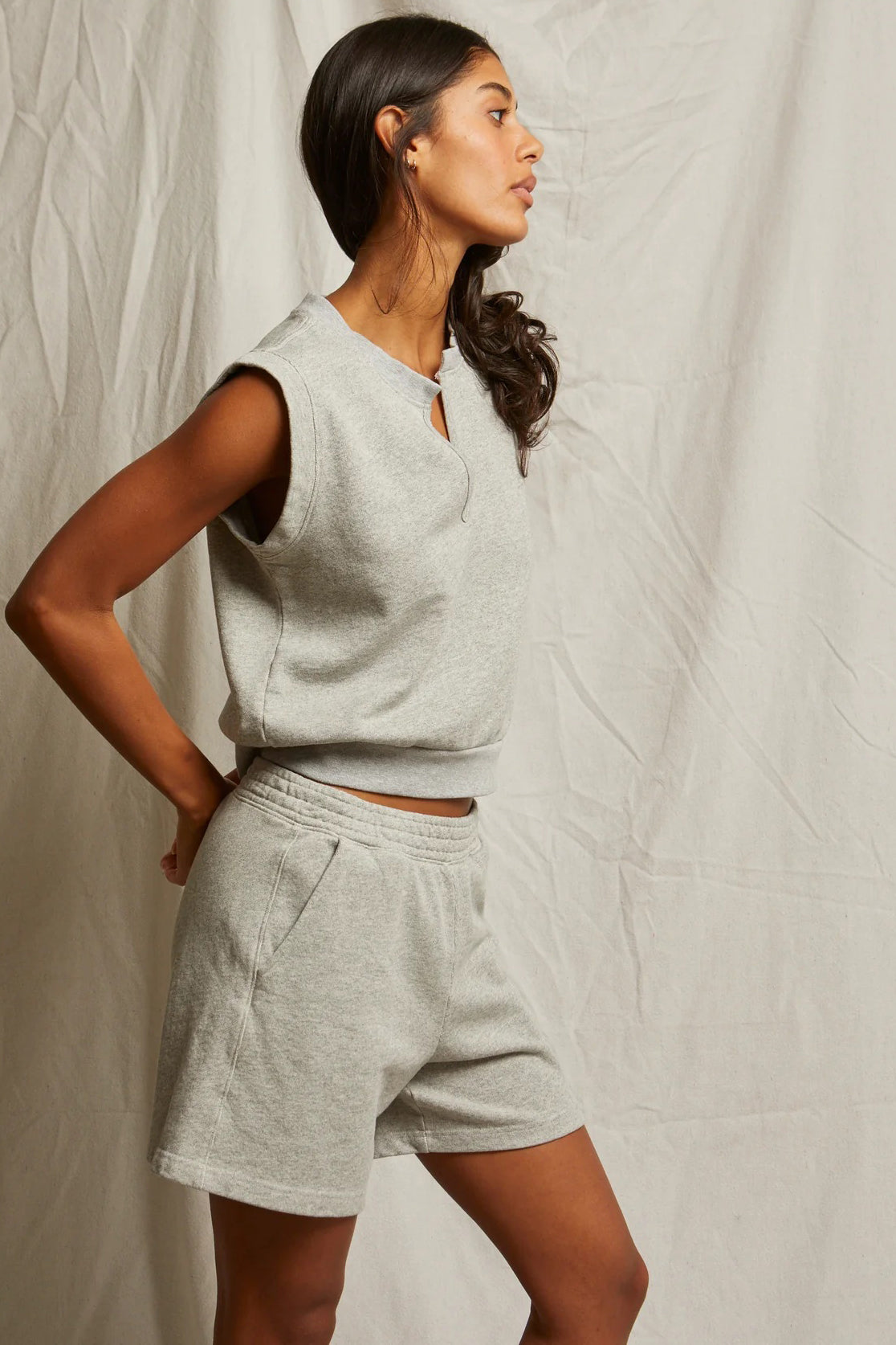 perfectwhitetee bari heather grey