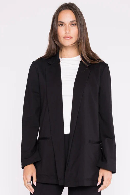 ripley rader ponte knit oversized blazer black