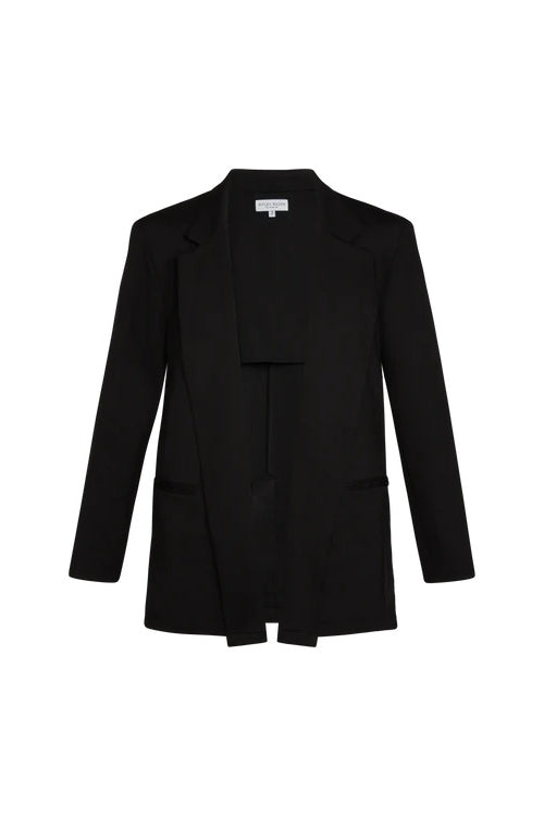 ripley rader ponte knit oversized blazer black