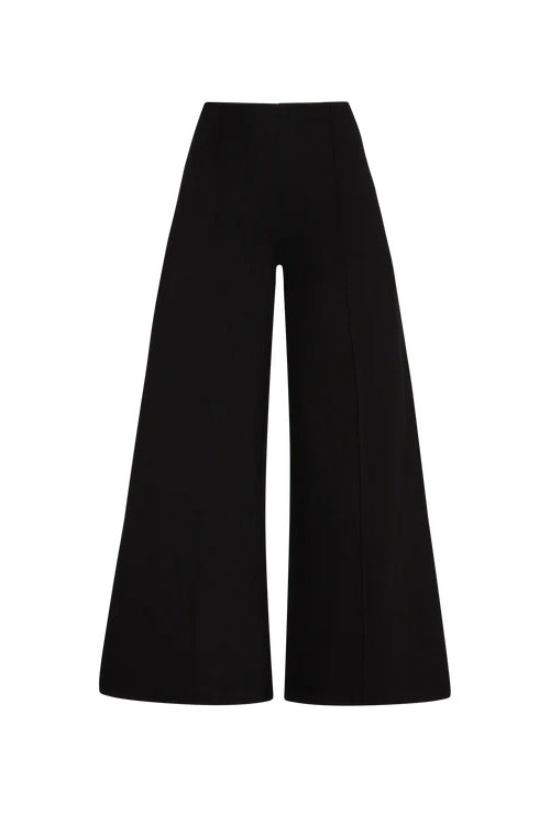 ripley rader ponte knit wide leg pant cropped black