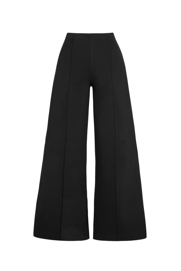 ripley rader ponte knit wide leg pant black